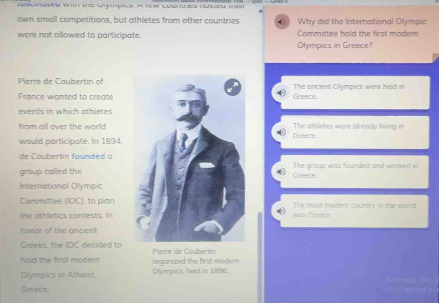 own small competitions, but athletes from other countries were not allo…