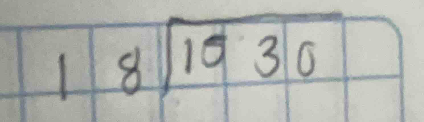 18enclose{longdiv}{1030}