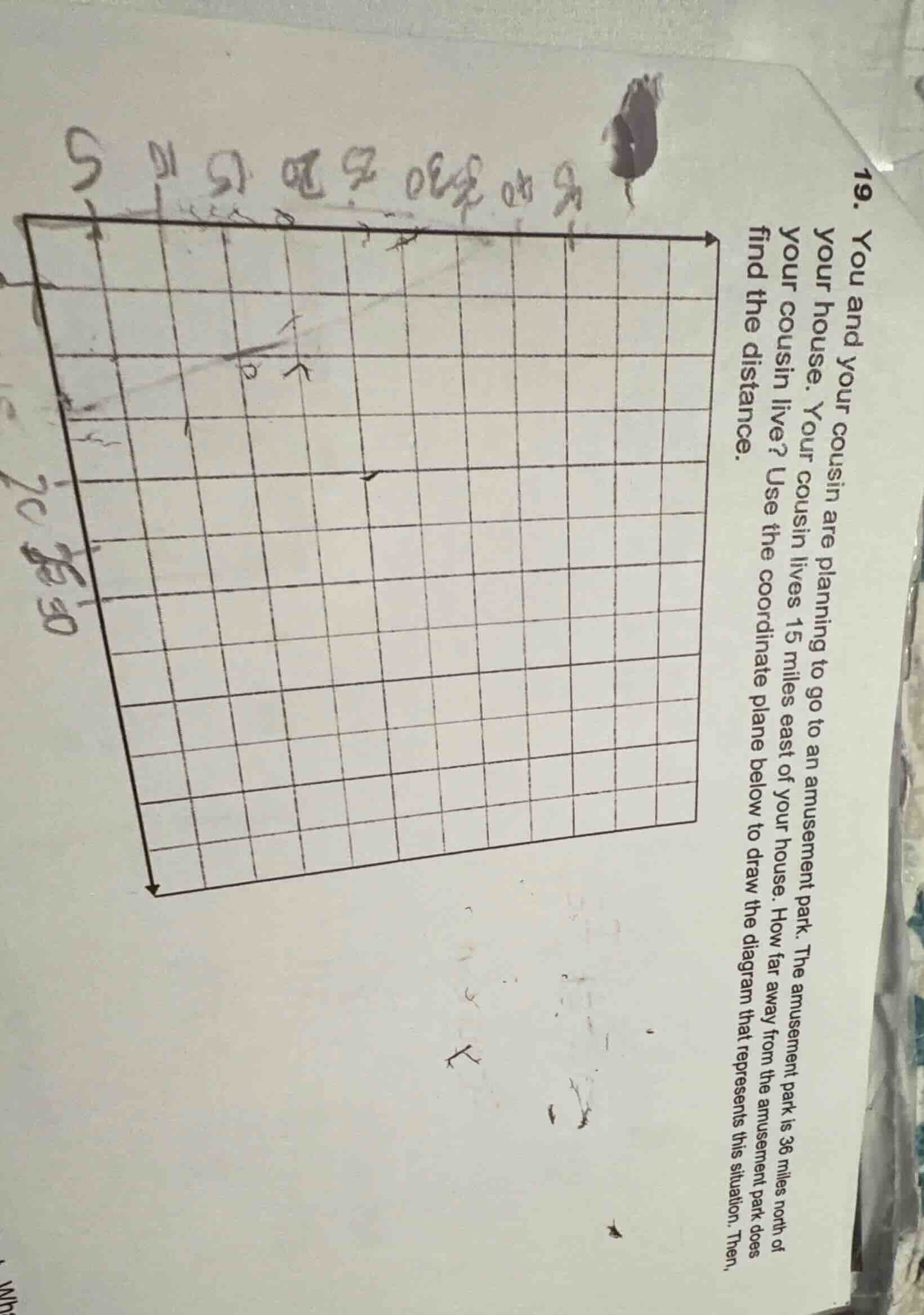 19. you and your cousin are planning to go to an amusement park. the am…