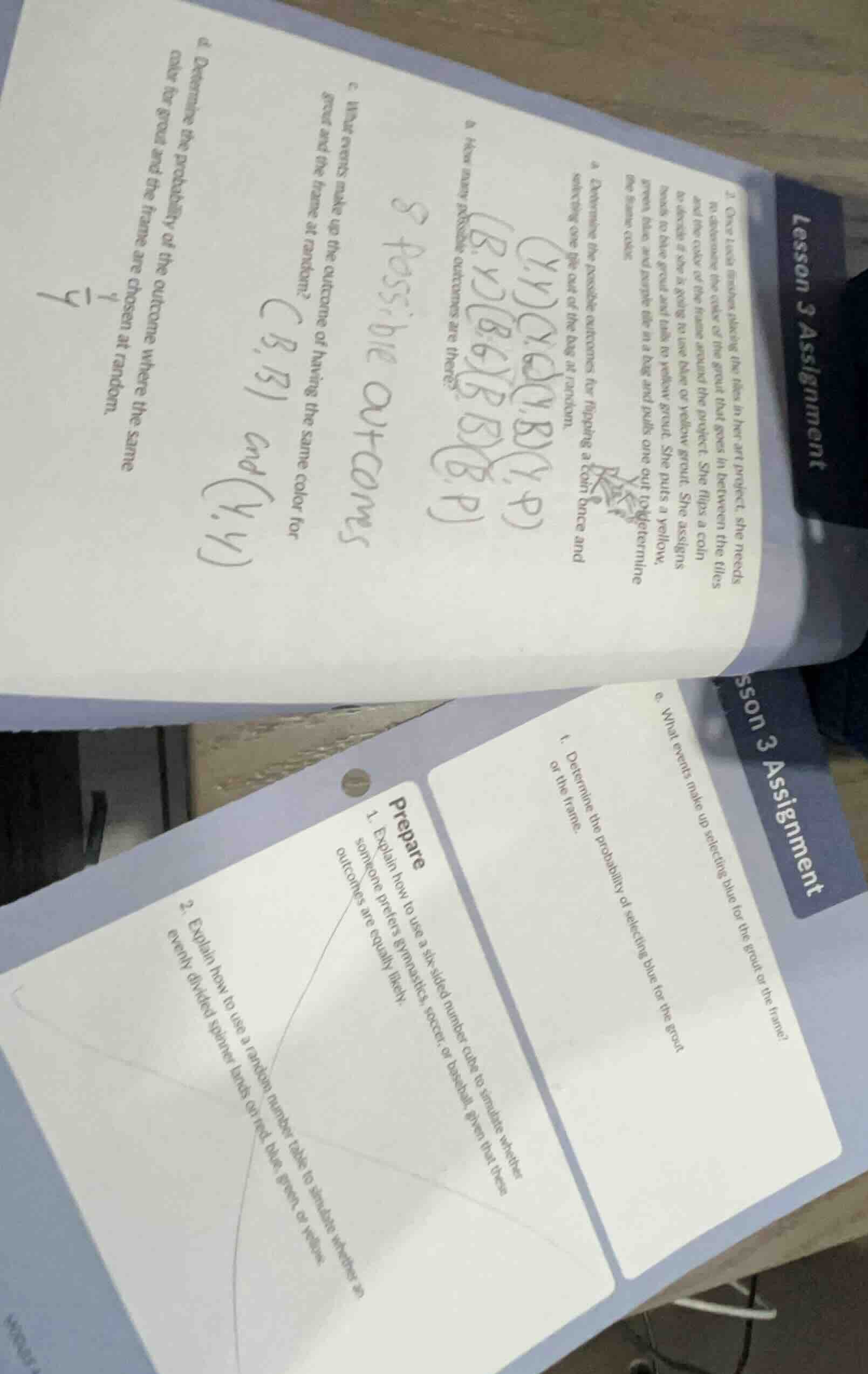 lesson 3 assignment2. once lesia finishes placing the tiles in her art …