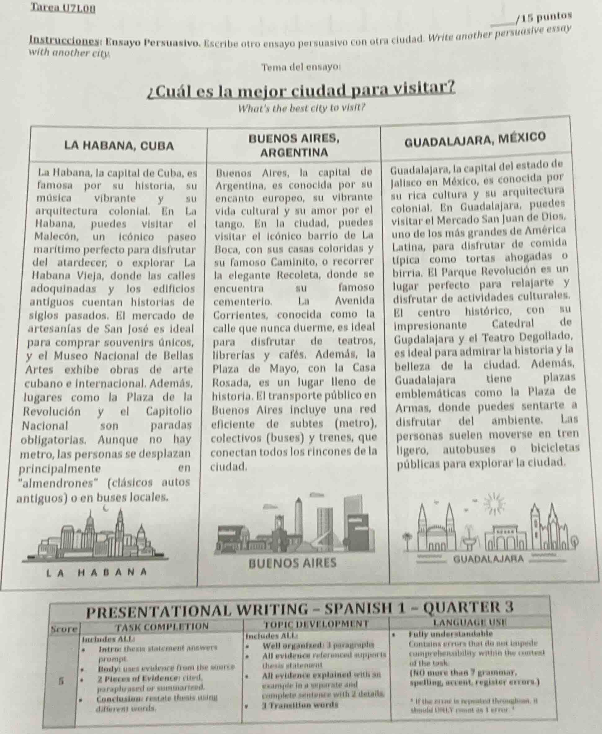 tarea u7l08/15 puntosinstrucciones: ensayo persuasivo. escribe otro ens…