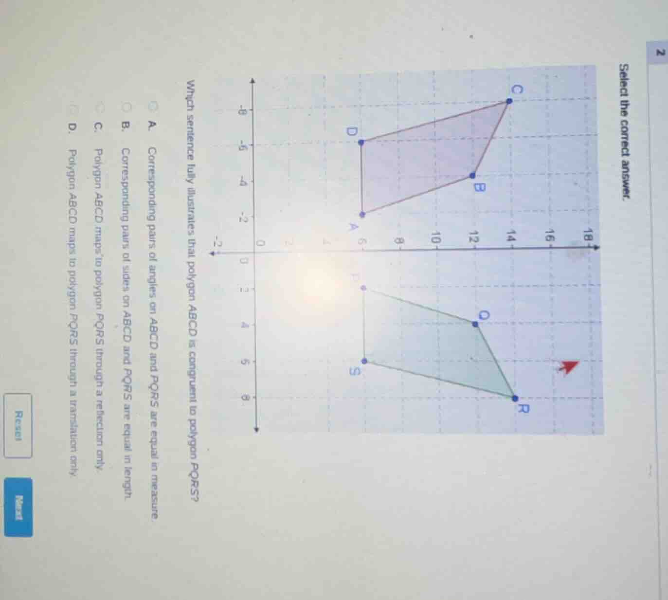 select the correct answer.which sentence fully illustrates that polygon…