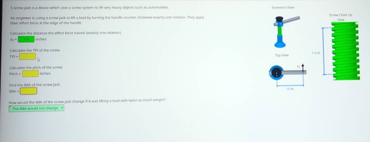 s screw jack is a device which uses a screw system to lift very heavy o…