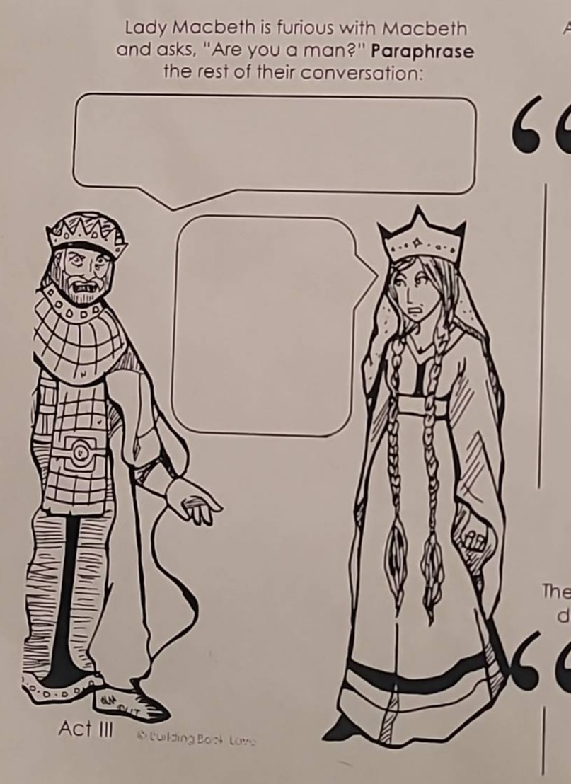 lady macbeth is furious with macbeth and asks, \are you a man?\ paraphr…