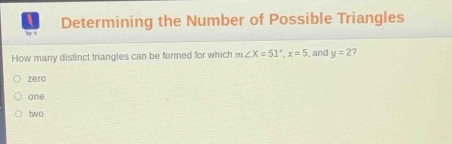 determining the number of possible triangles how many distinct triangle…