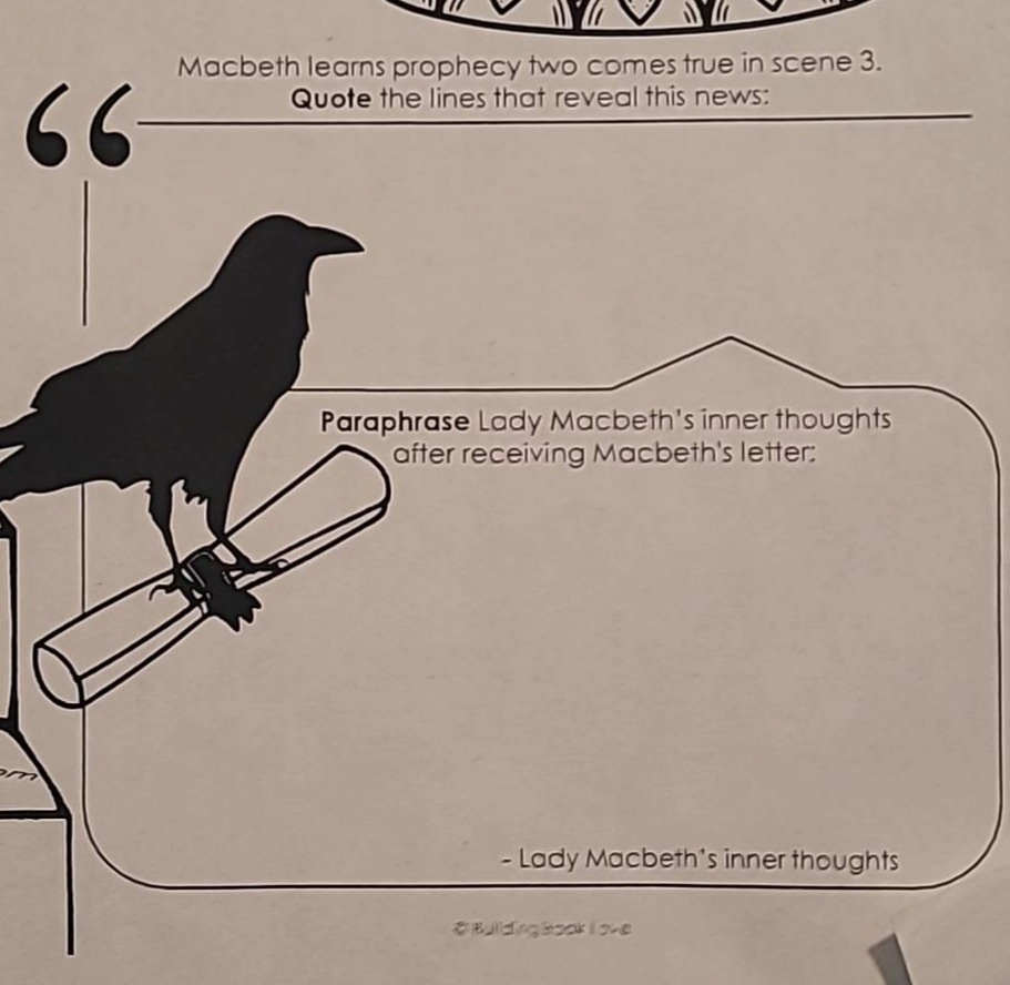 macbeth learns prophecy two comes true in scene 3.quote the lines that …