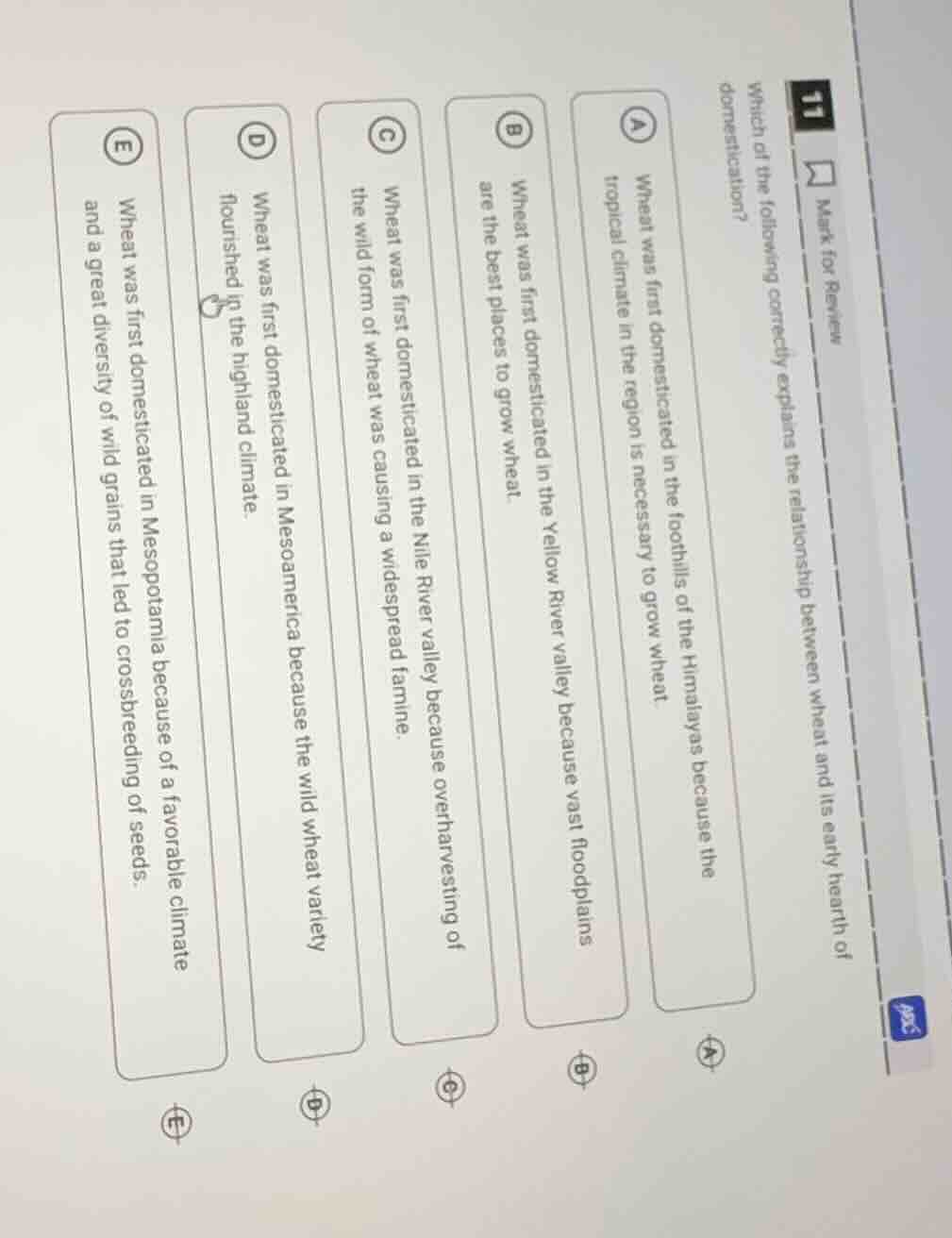 11 mark for review which of the following correctly explains the relati…