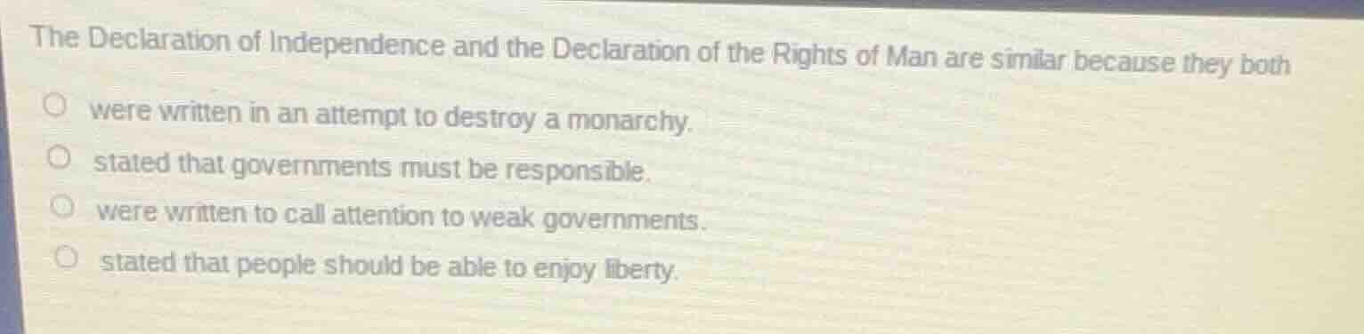 the declaration of independence and the declaration of the rights of ma…