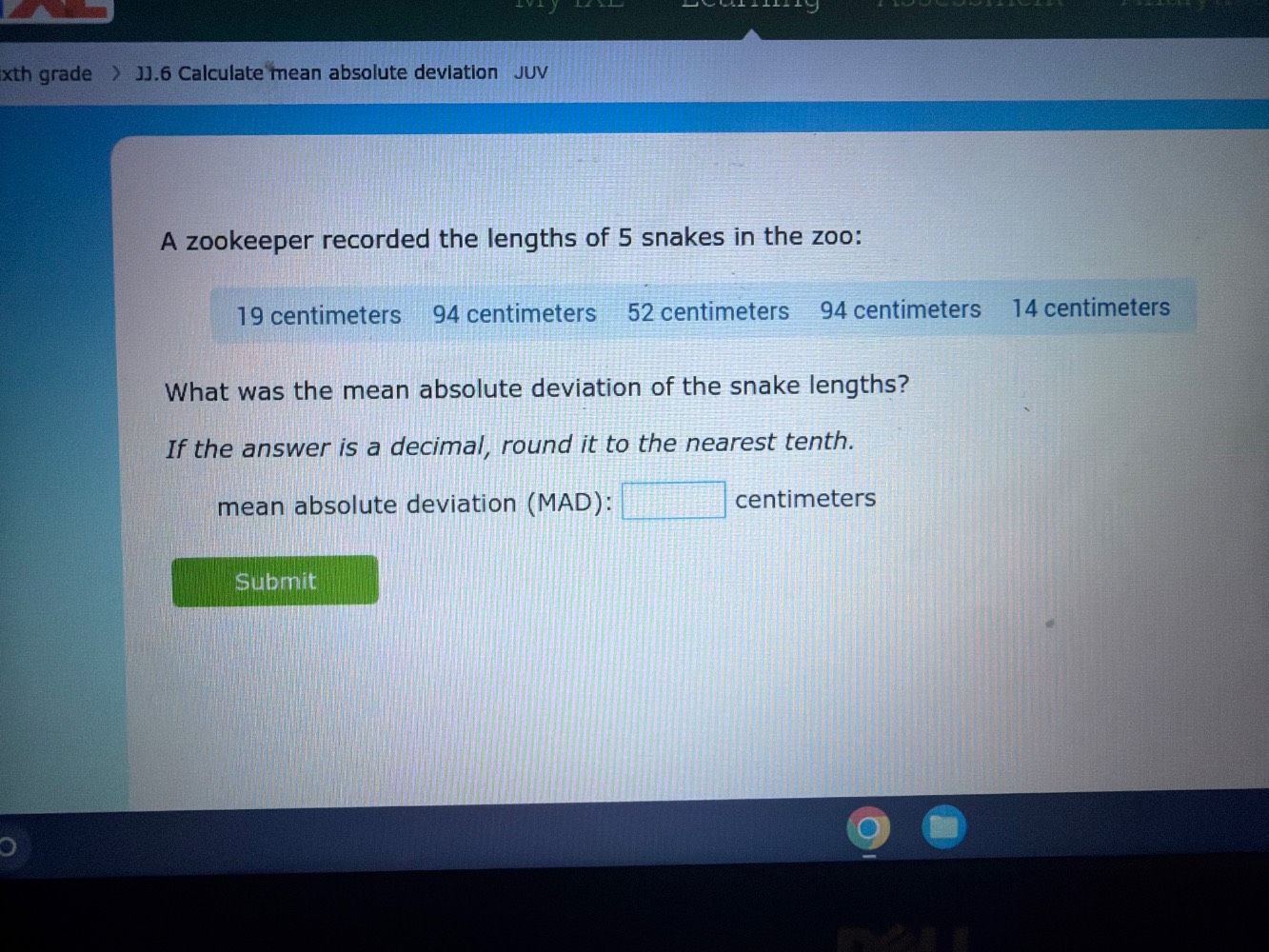 xth grade > jj.6 calculate mean absolute deviation juv a zookeeper reco…