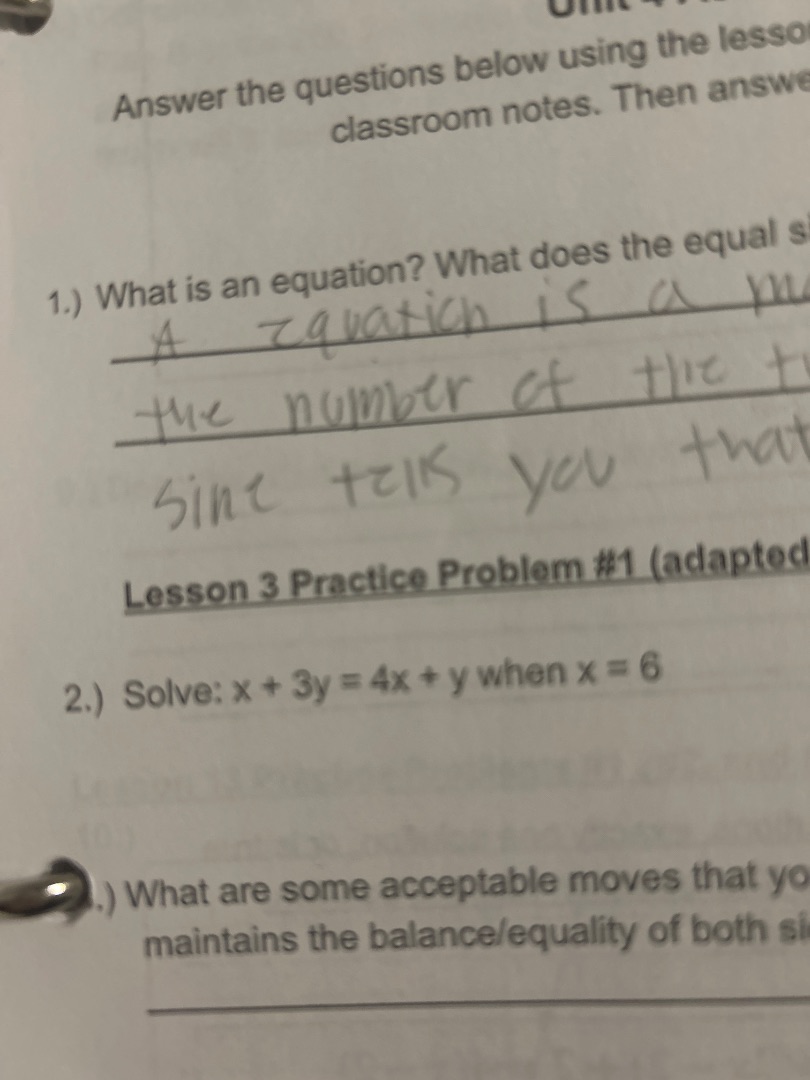 answer the questions below using the lesson classroom notes. then answe…