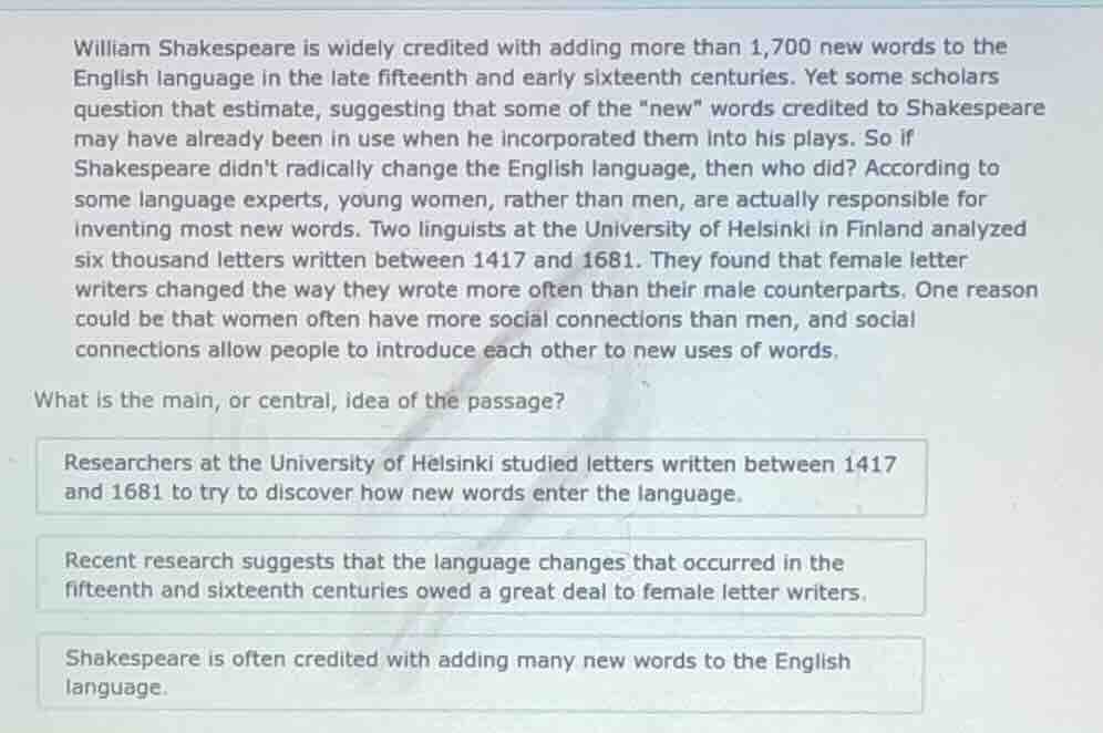 william shakespeare is widely credited with adding more than 1,700 new …