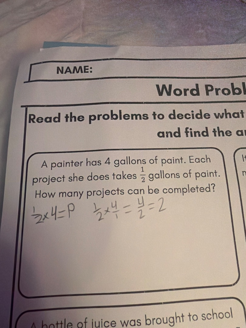 name: word probl read the problems to decide what and find the ar a pai…