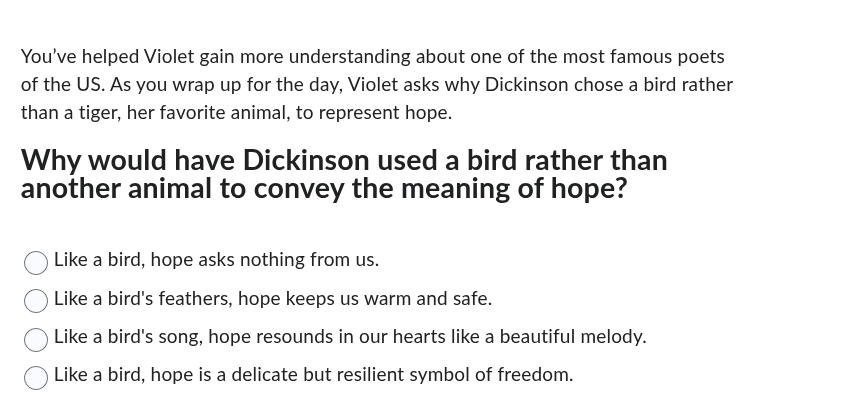 youve helped violet gain more understanding about one of the most famou…