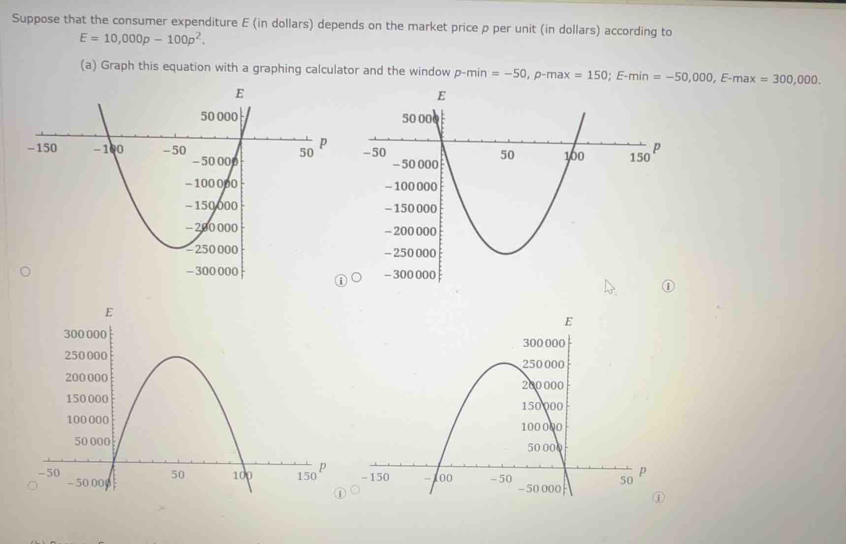 suppose that the consumer expenditure e (in dollars) depends on the mar…