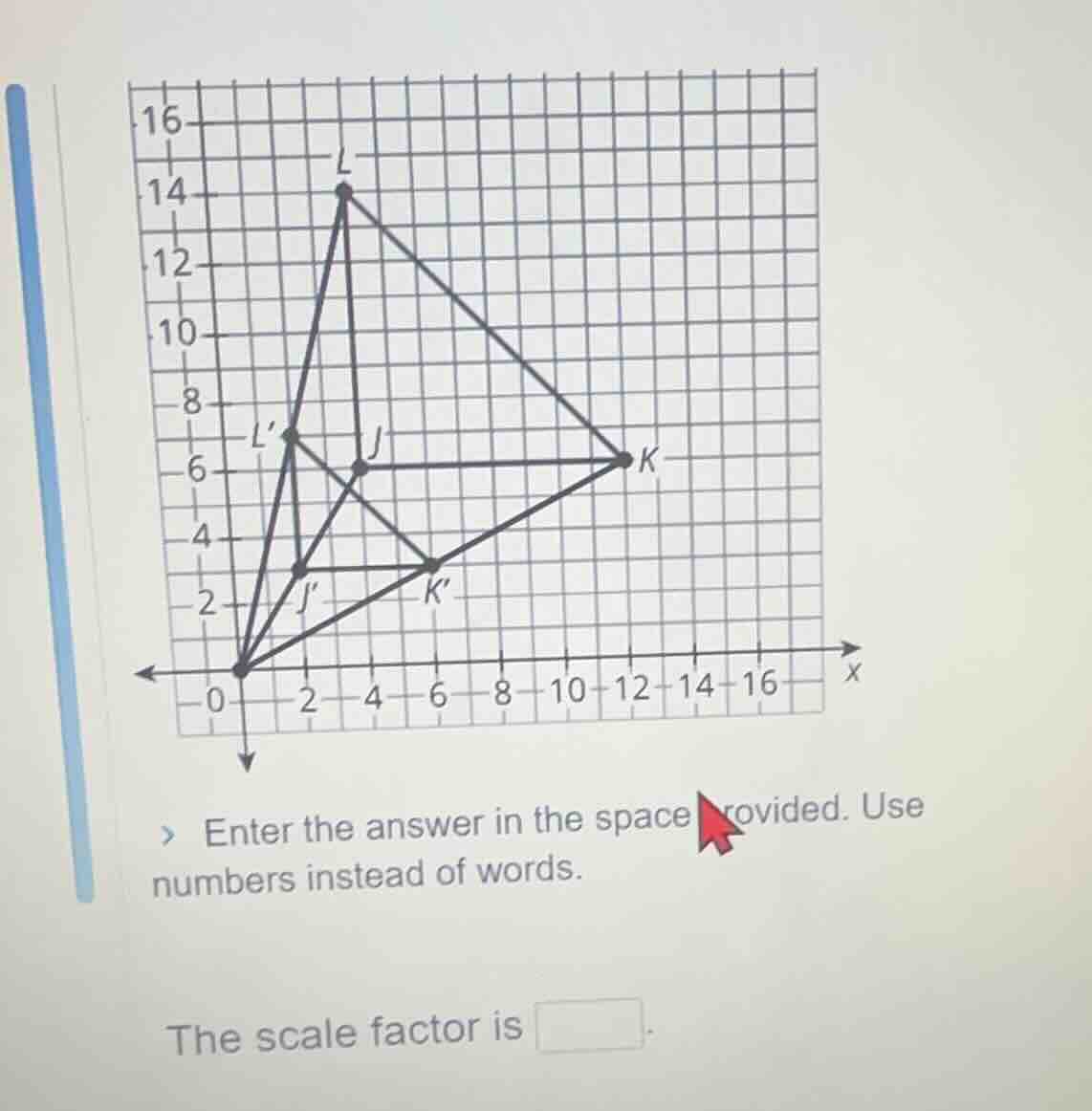> enter the answer in the space provided. use numbers instead of words.…
