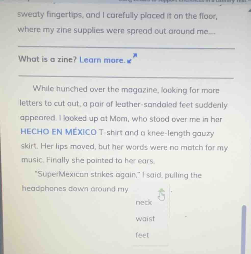 sweaty fingertips, and i carefully placed it on the floor, where my zin…