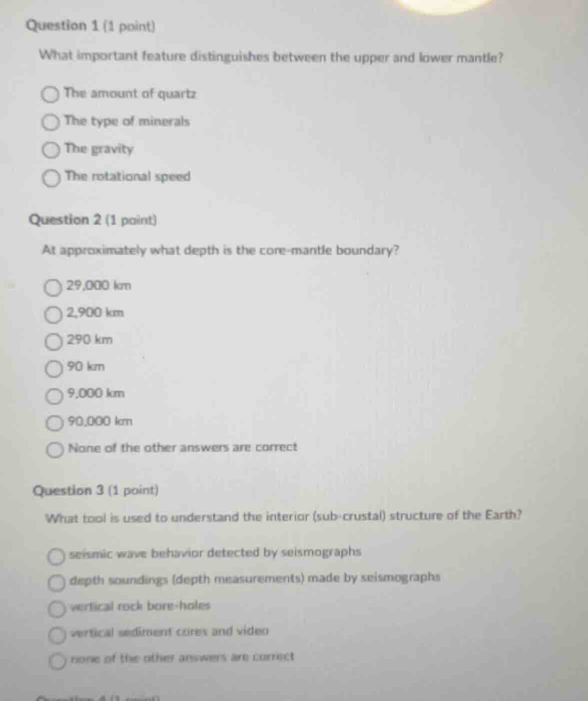 question 1 (1 point) what important feature distinguishes between the u…