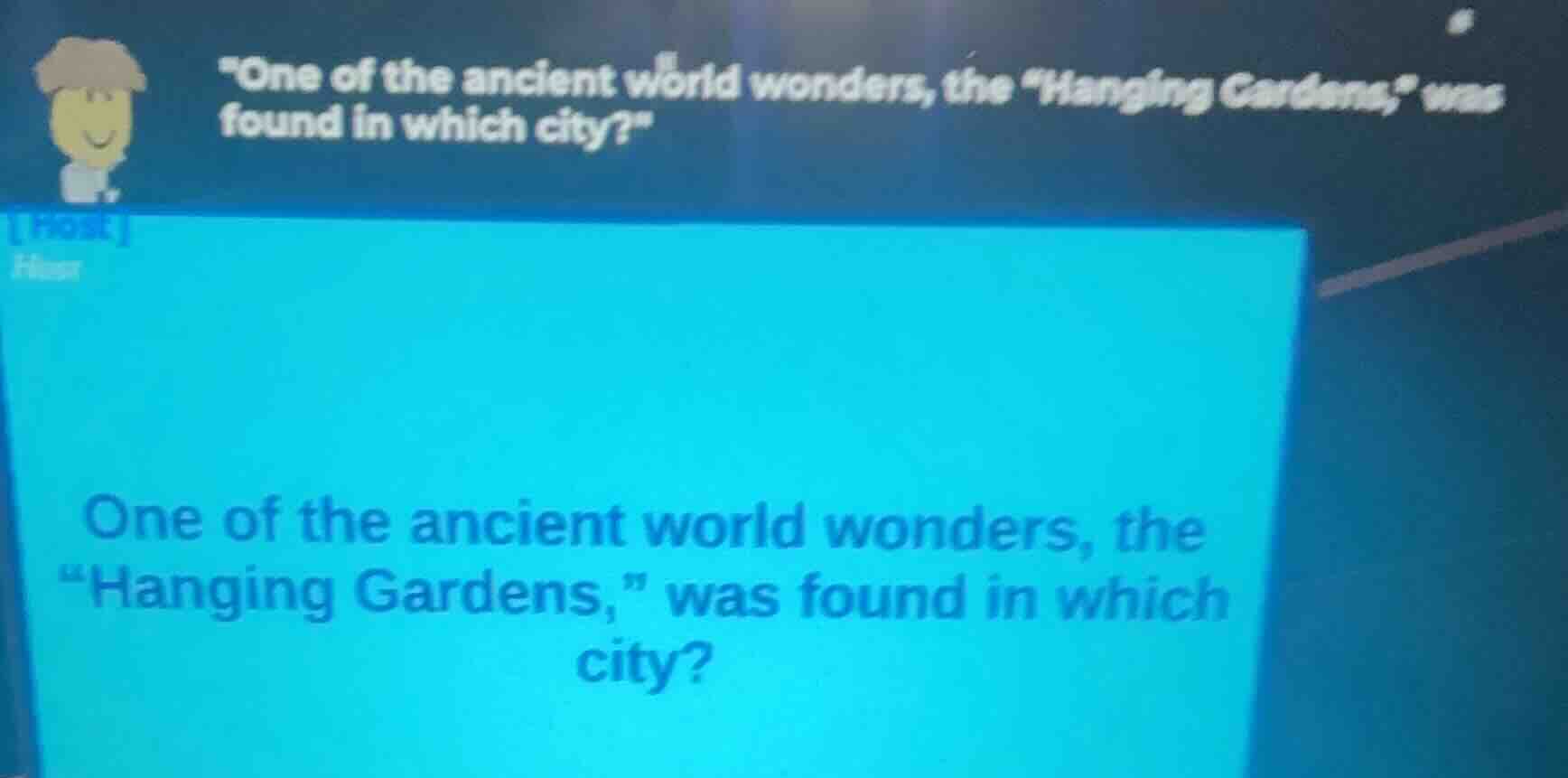 \one of the ancient world wonders, the \hanging gardens,\ was found in …