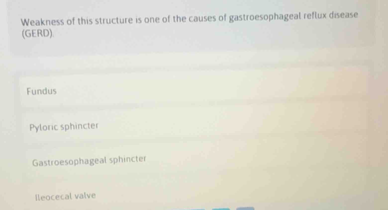 weakness of this structure is one of the causes of gastroesophageal ref…