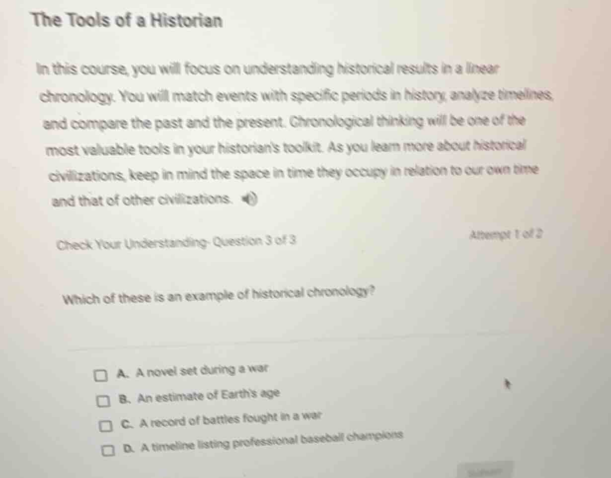 the tools of a historian in this course, you will focus on understandin…