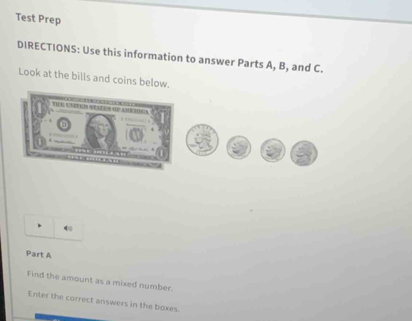 test prep directions: use this information to answer parts a, b, and c.…