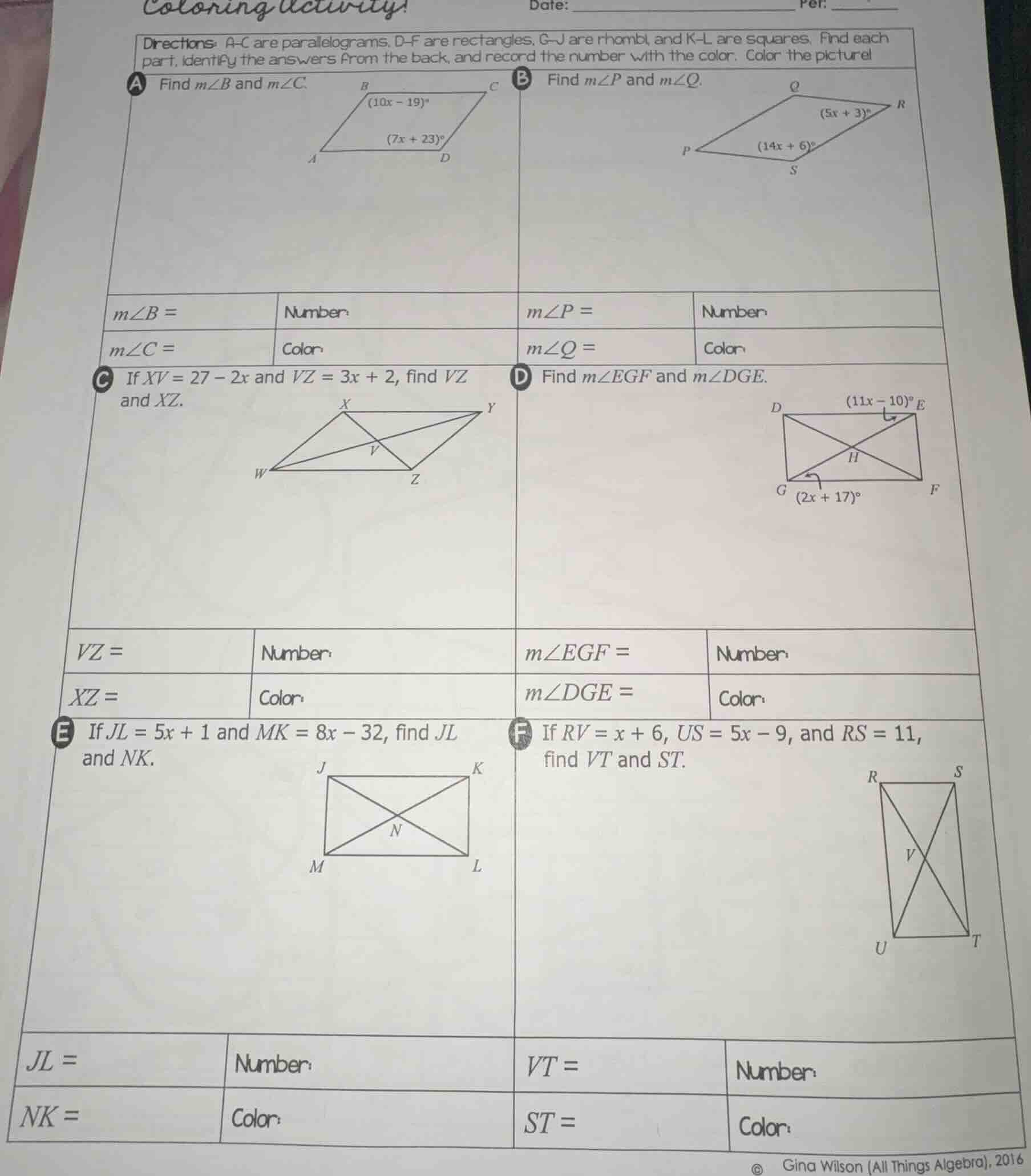 coloring activity!date: _______________ per: ____directions: a-c are pa…