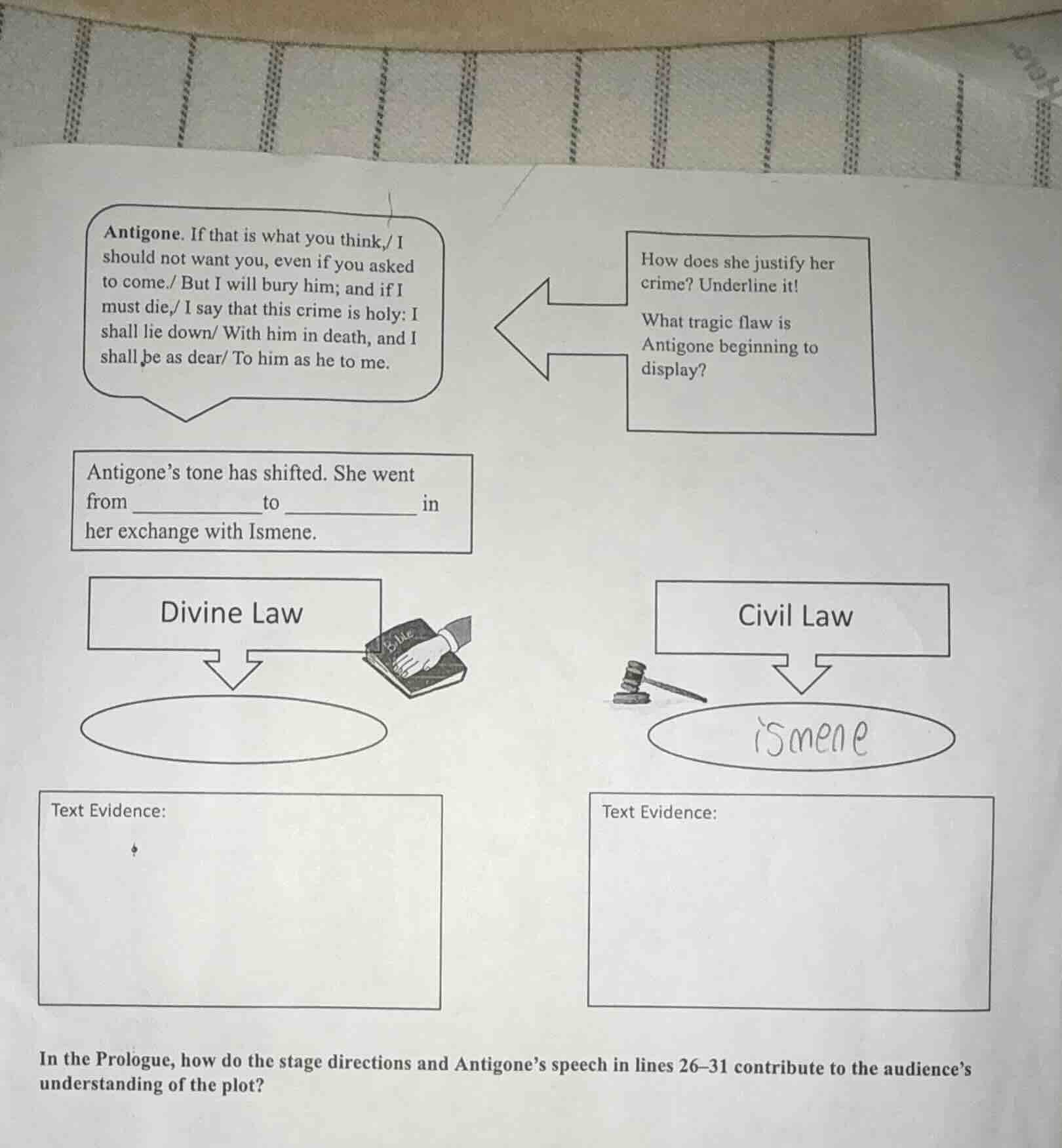 antigone. if that is what you think,/ i should not want you, even if yo…