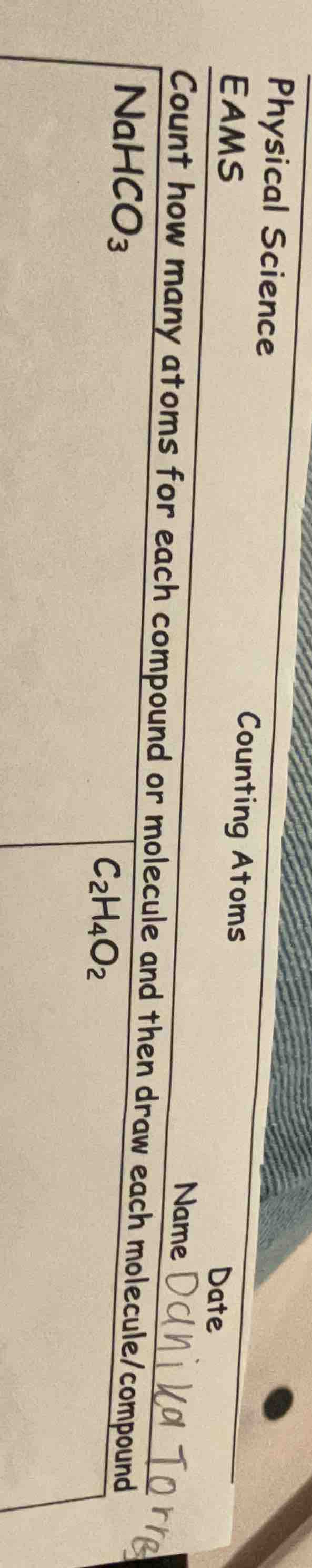 physical science eams counting atoms date name count how many atoms for…