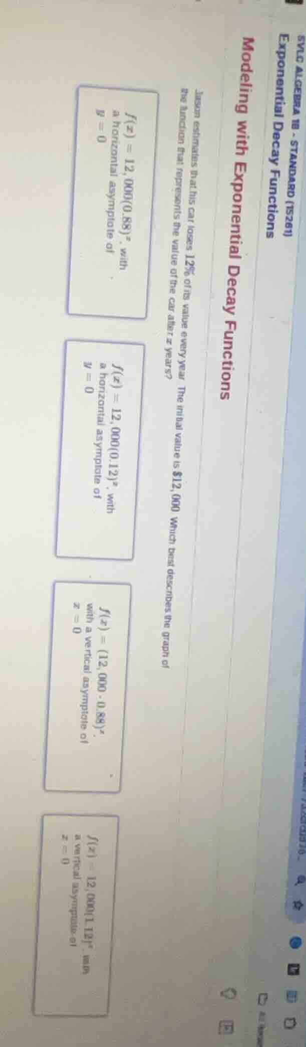 sylg algebra 1b - standard (15261)exponential decay functionsmodeling w…