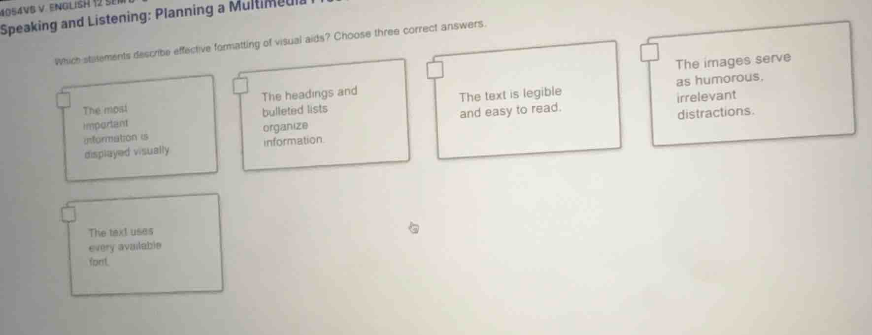 4054v6 v. english 12speaking and listening: planning a multimediawhich …