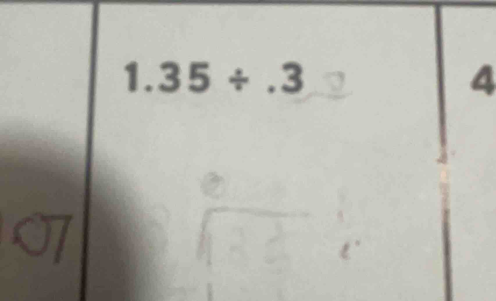 $1.35 div .3$