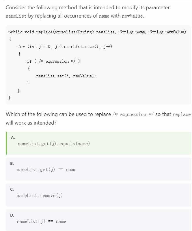 consider the following method that is intended to modify its parameter …