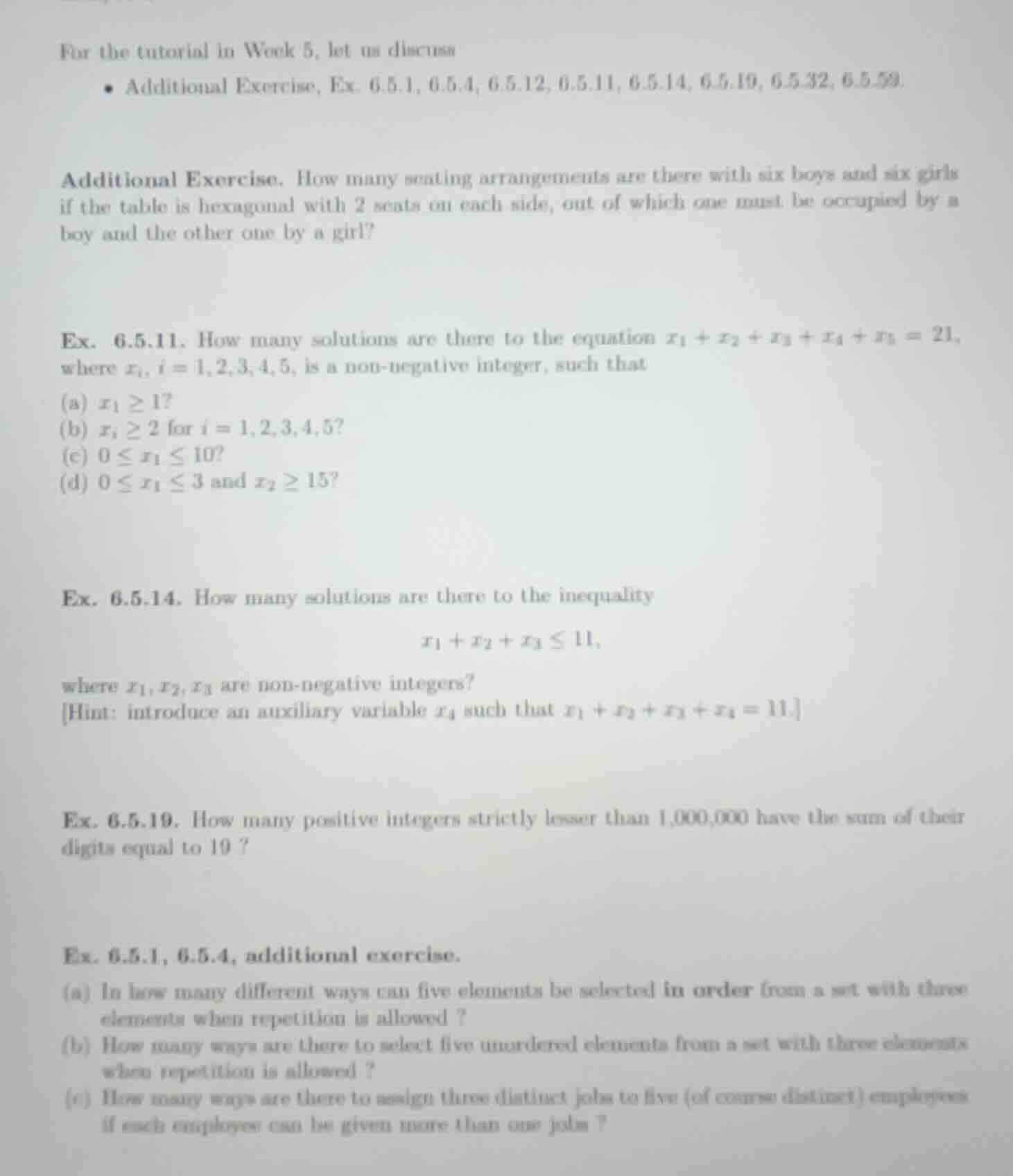 for the tutorial in week 5, let us discuss• additional exercise, ex. 6.…