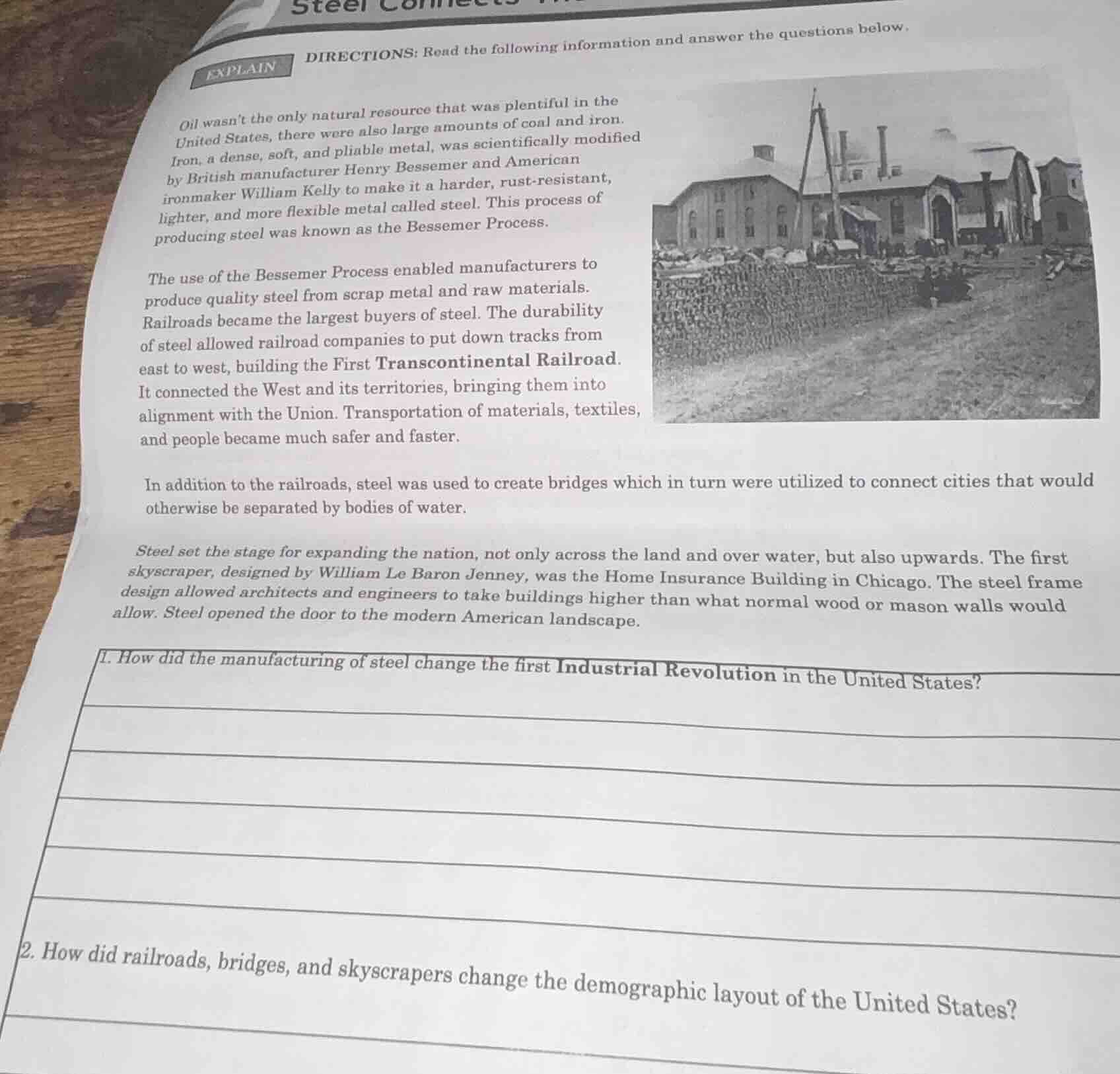 explaindirections: read the following information and answer the questi…