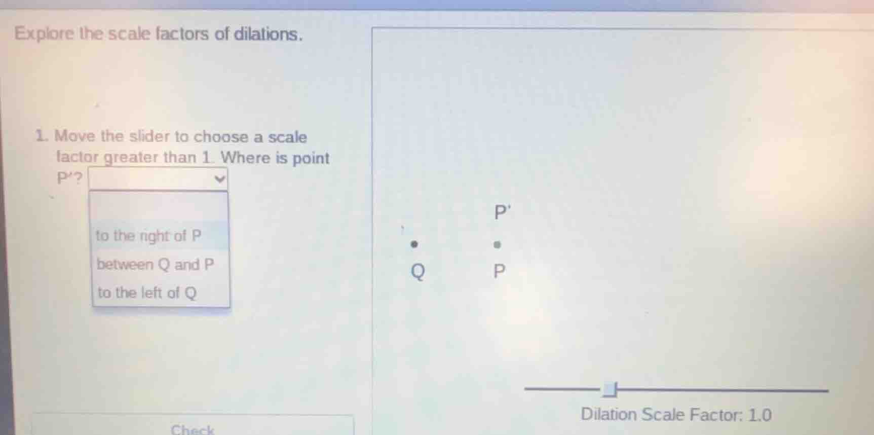 explore the scale factors of dilations. 1. move the slider to choose a …