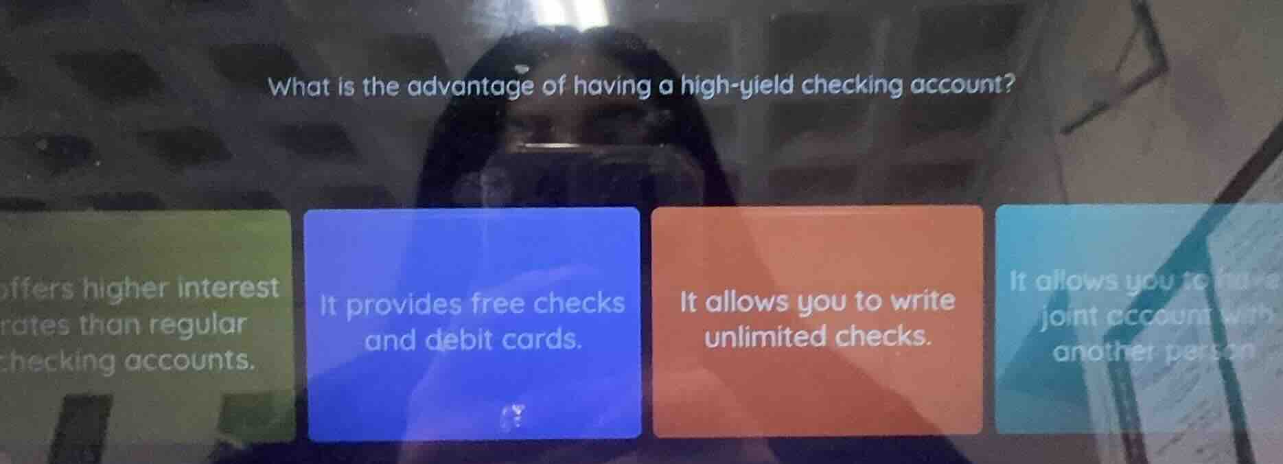 what is the advantage of having a high-yield checking account? offers h…