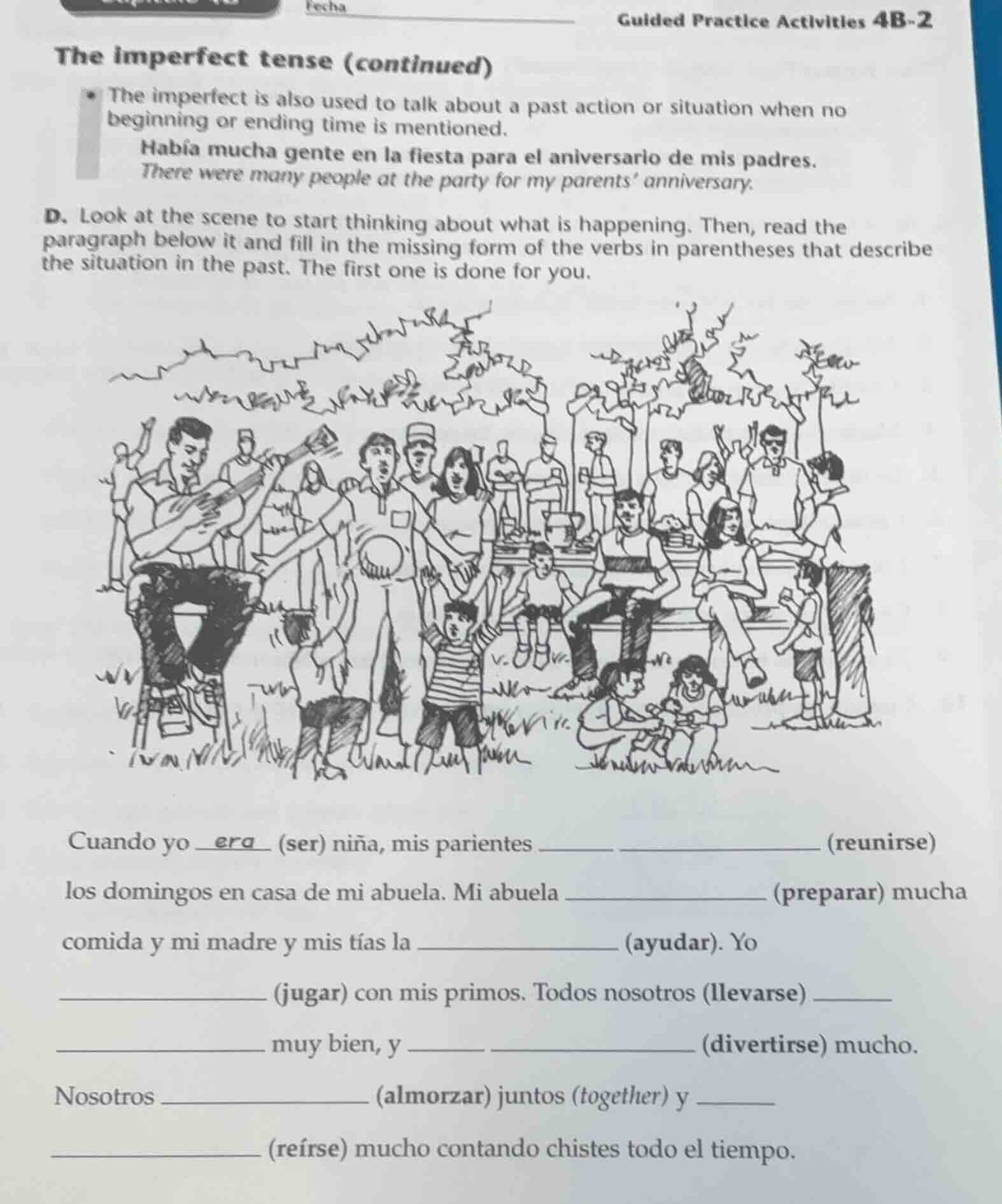 guided practice activities 4b-2the imperfect tense (continued)• the imp…