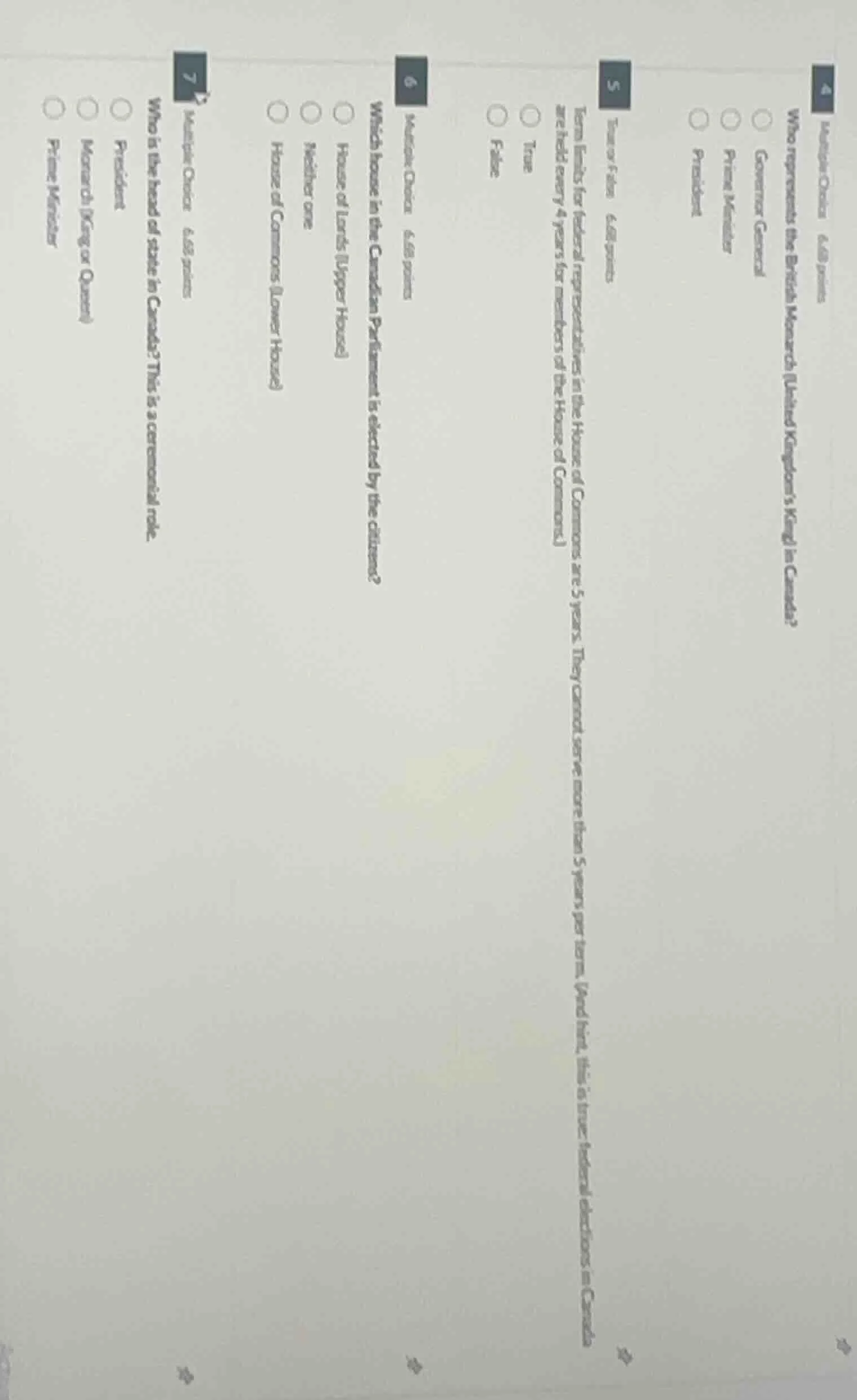 4 multiple choice 6.68 points who represents the british monarch (unite…