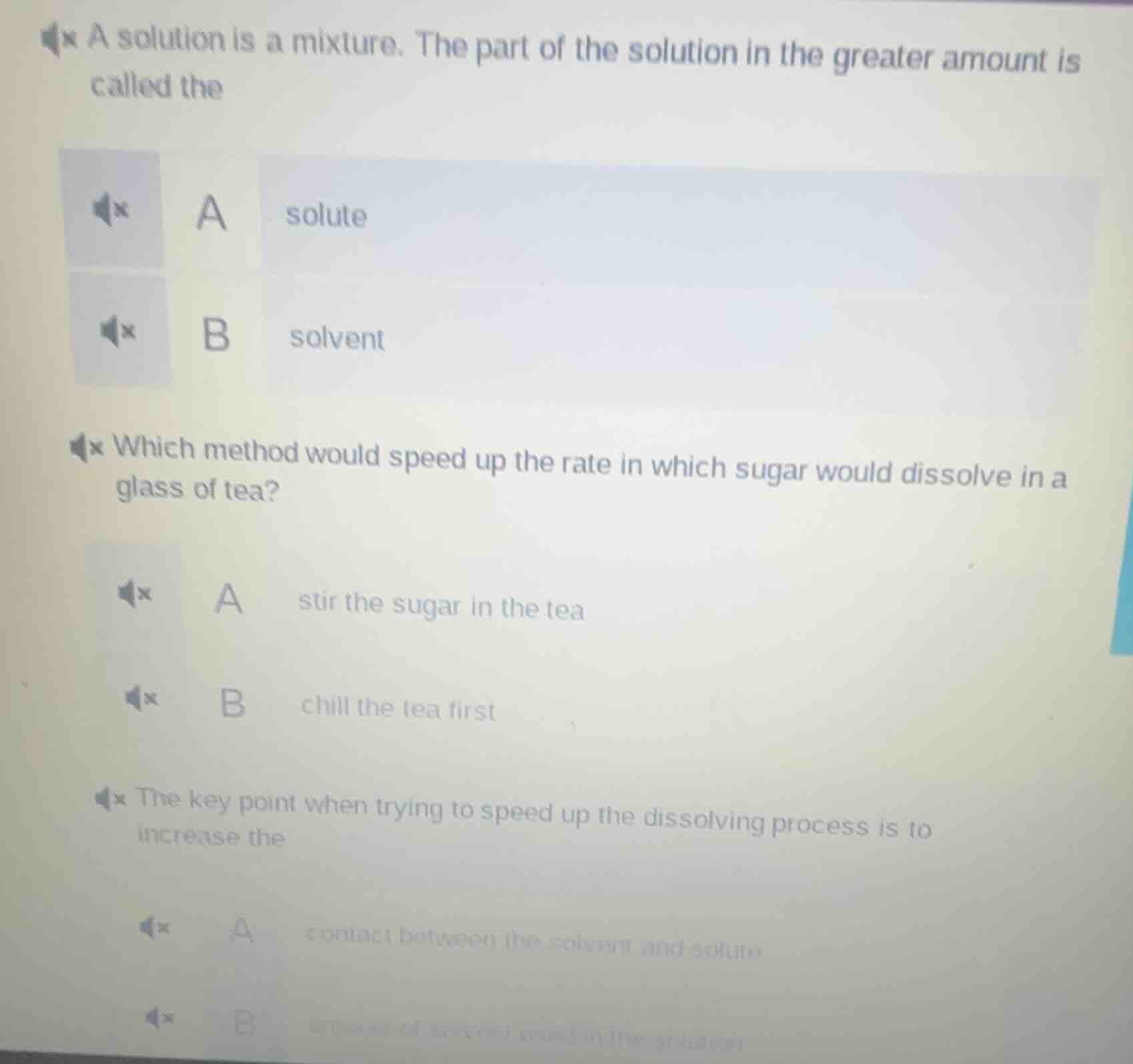 1. a solution is a mixture. the part of the solution in the greater amo…
