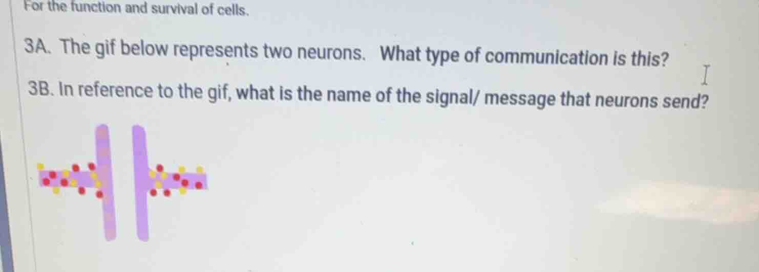 for the function and survival of cells. 3a. the gif below represents tw…