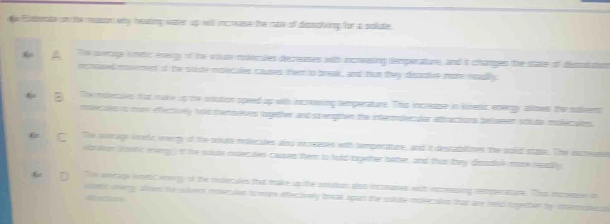 elaborate on the reason why heating water up will increase the rate of …