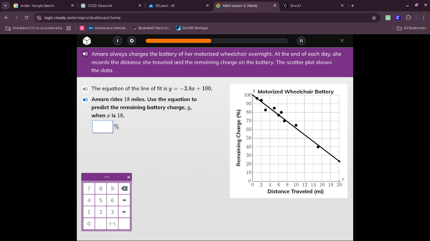 amara always charges the battery of her motorized wheelchair overnight.…