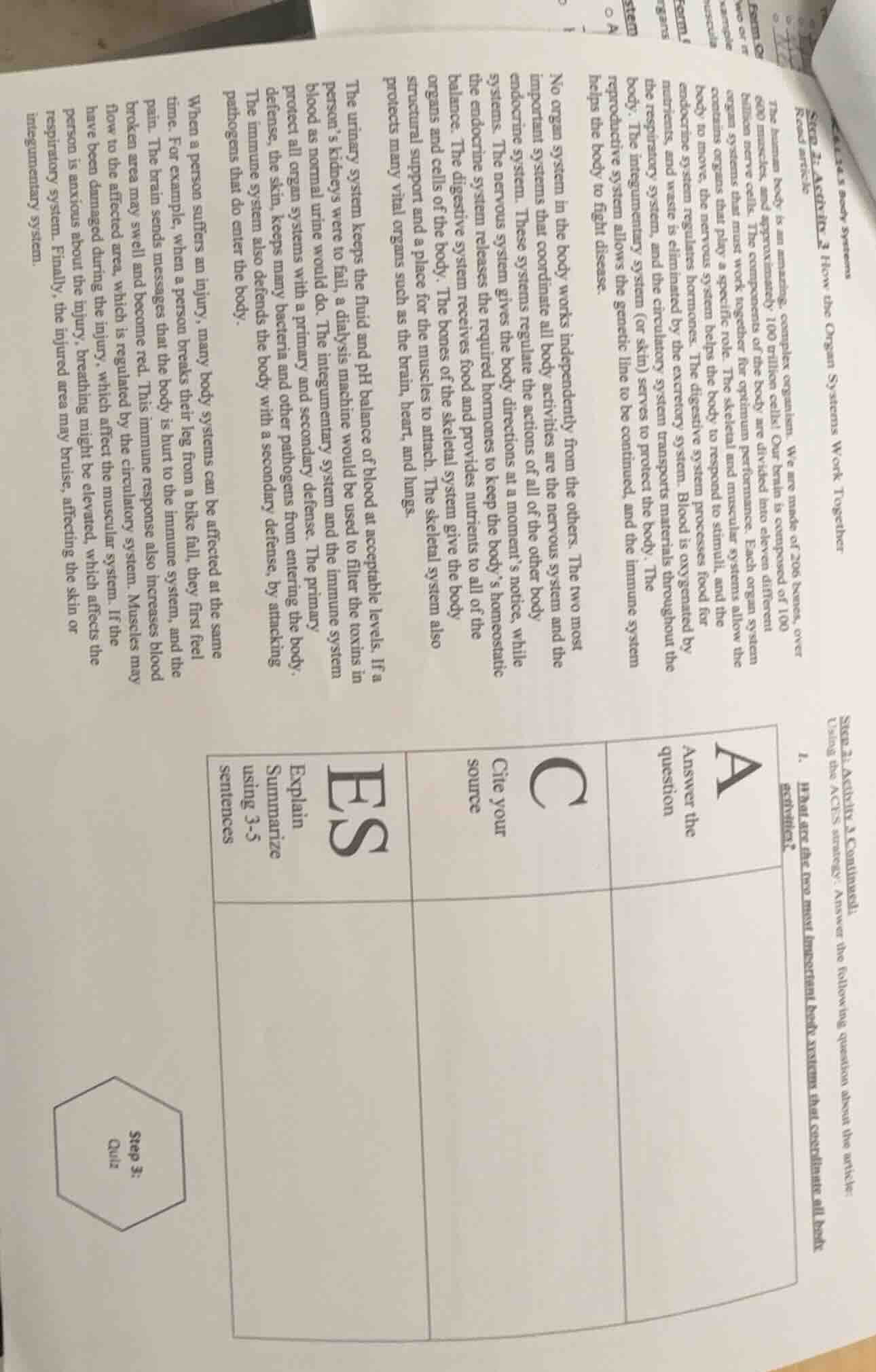 6.1.2.4.5 body systems step 2: activity 3 how the organ systems work to…