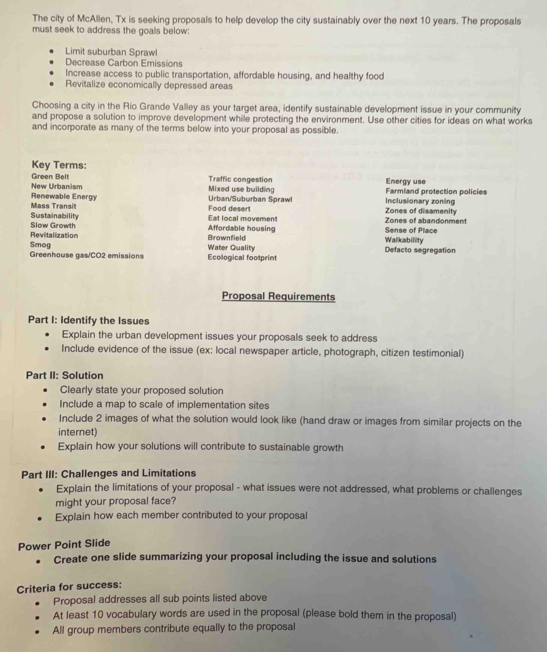 the city of mcallen, tx is seeking proposals to help develop the city s…