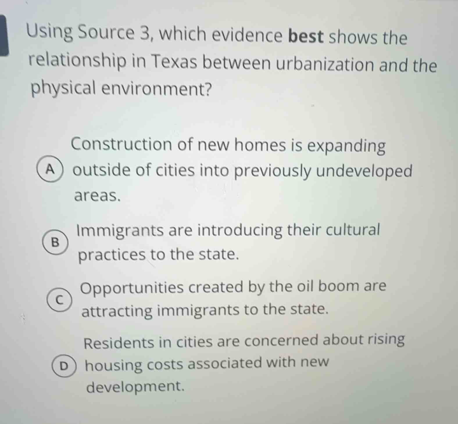 using source 3, which evidence best shows the relationship in texas bet…