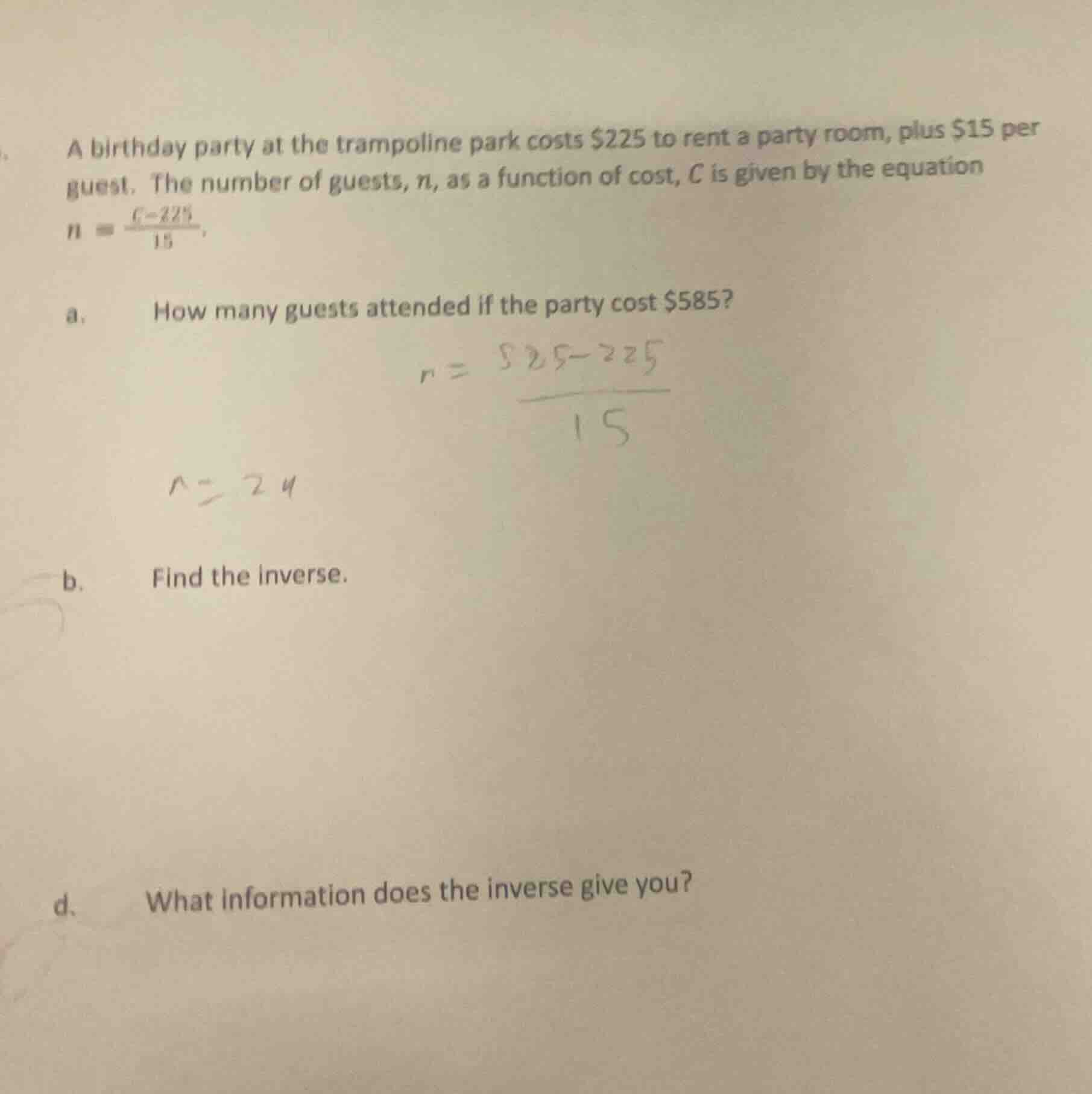 a birthday party at the trampoline park costs $225 to rent a party room…