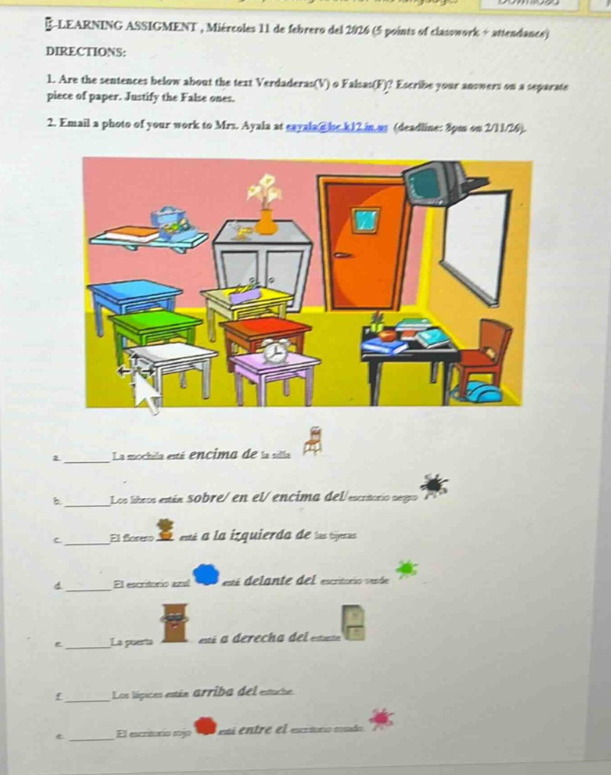 e-learning assigment, miércoles 11 de febrero del 2026 (5 points of cla…