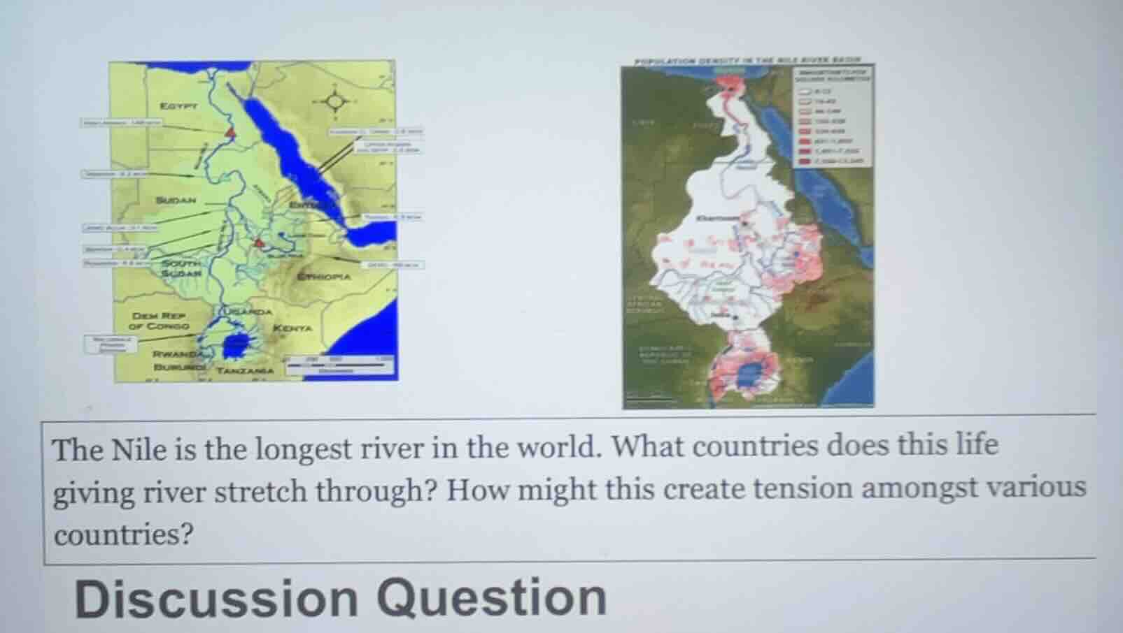 the nile is the longest river in the world. what countries does this li…