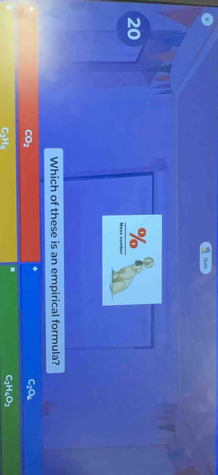 which of these is an empirical formula? $ce{co_{2}}$ $ce{c_{3}h_{6}}$ $…