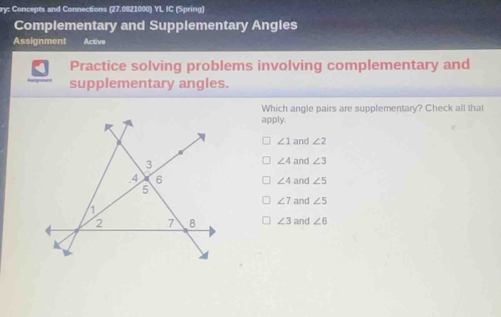 y: concepts and connections (27.0821000) yl ic (spring) complementary a…